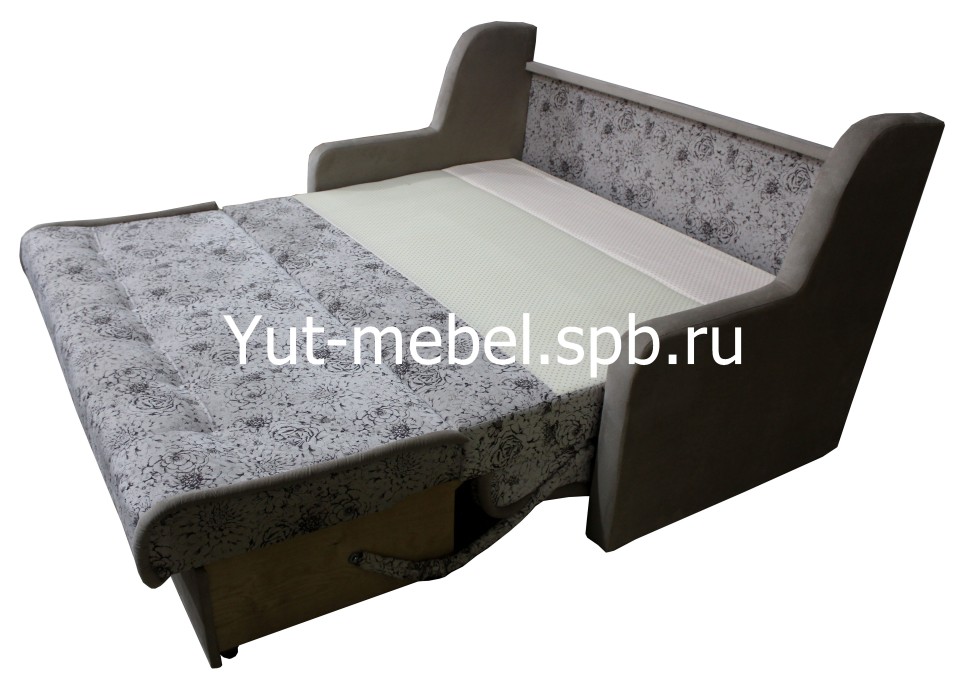 Выкатной диван-кровать " Верона " 1400*1900 пионы