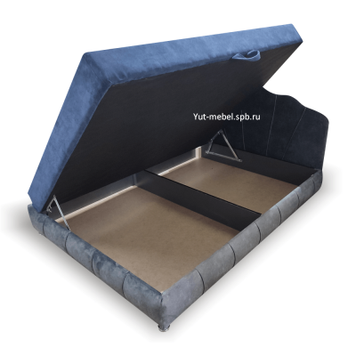 Тахта-кровать " Мишель " велюр синий