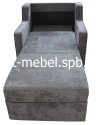 Комплект два кресло и диван-кровать " Венеция " серый блисс