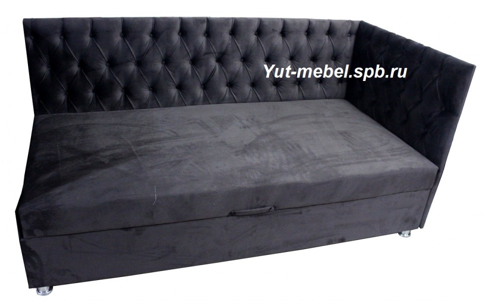 Тахта кровать " Ибица-3 "  коричневый велюр