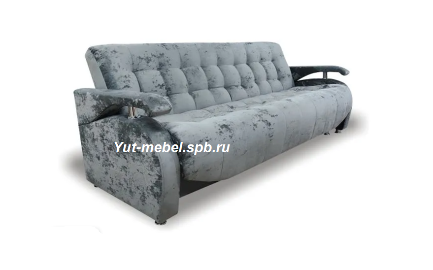 Диван-книжка " Бристоль " серый велюр