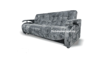 Диван-книжка " Бристоль " серый велюр