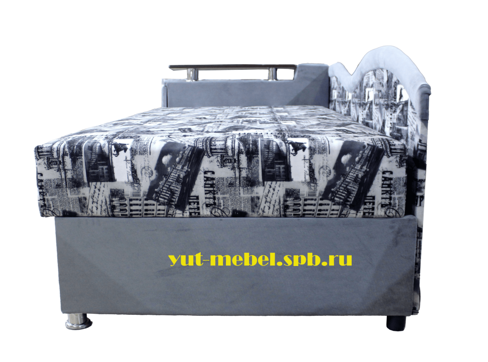 Тахта Марика 6 серый велюр