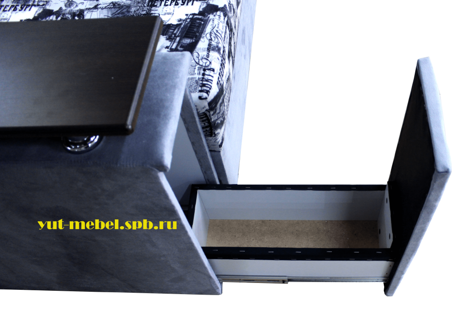 Тахта Марика 6 серый велюр