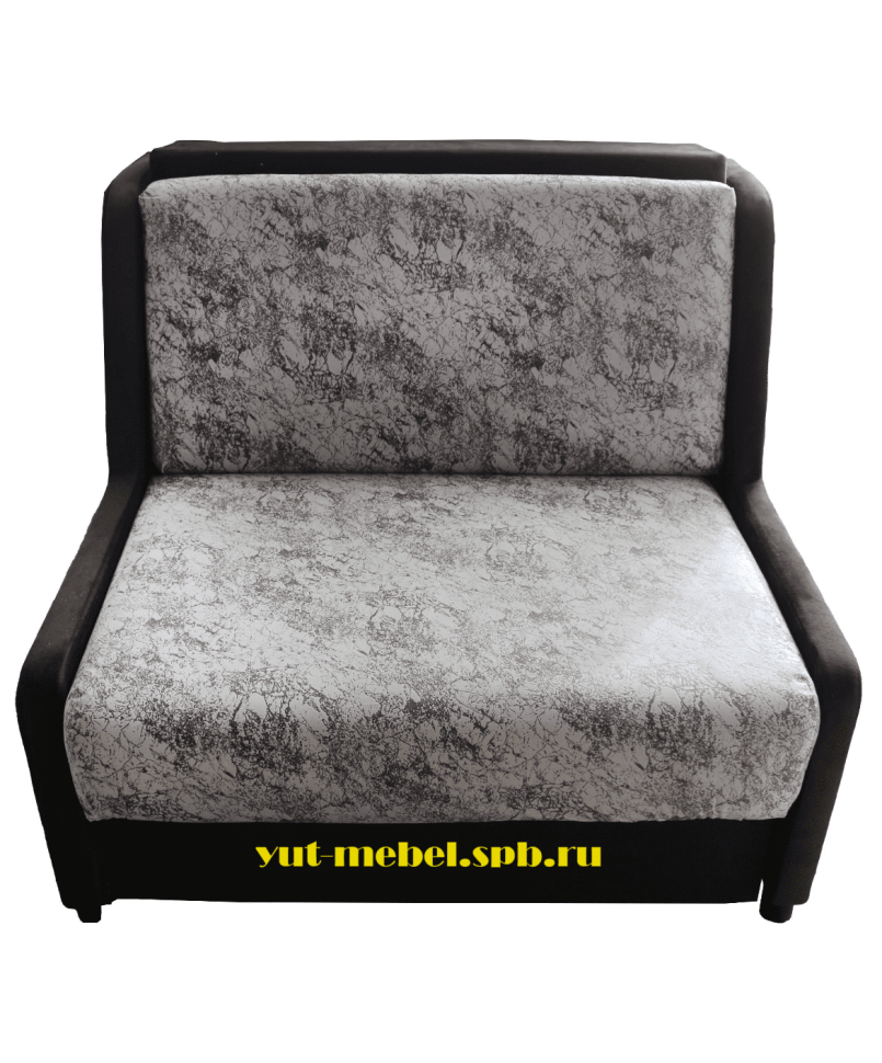 диван выкатной "Париж - 2" спальное место 1200*1900 велюр мрамор светлый /велюр форест коричневый 