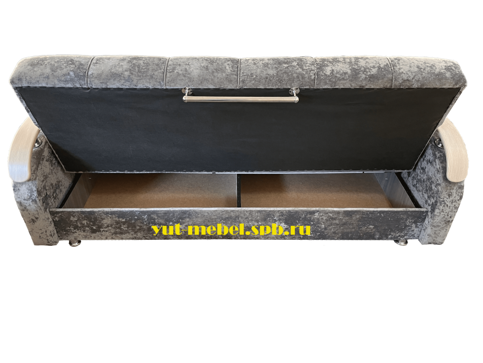 Диван книжка "Лидер" тёмно-серый блисс