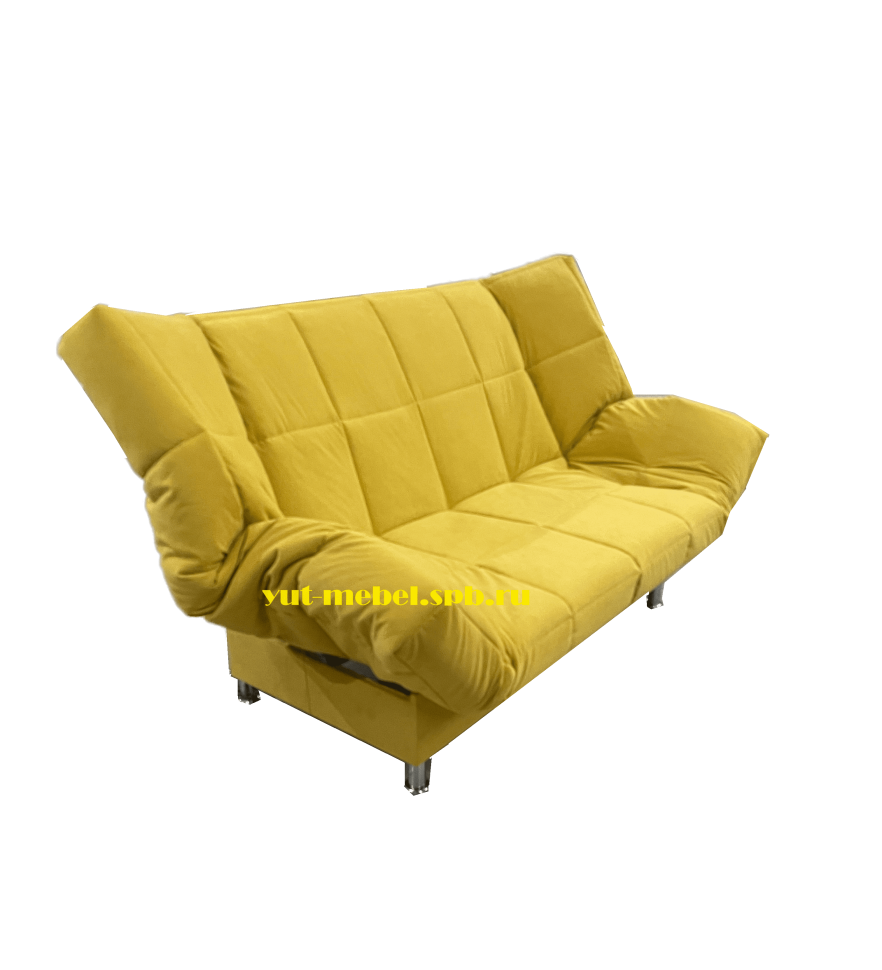 Диван клик-кляк Милан горчичный велюр 