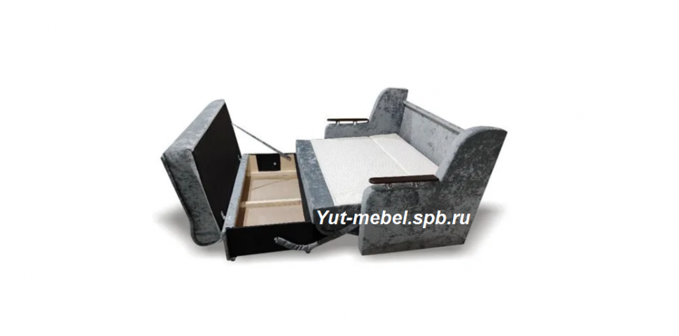 Выкатной диван " Верона " серый 1400*1900