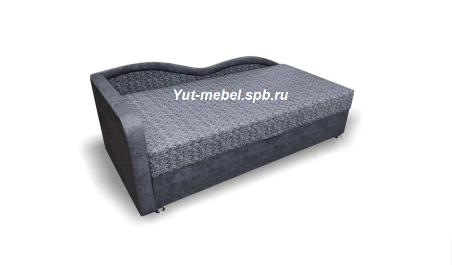 Тахта кровать " Марика 4 " серый велюр