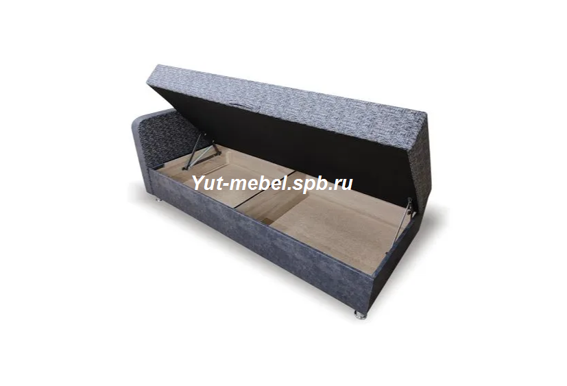 Тахта кровать " Марика 4 " серый велюр