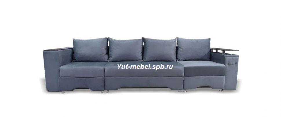 Еврософа-трансформер " Стамбул-П " с баром серый велю