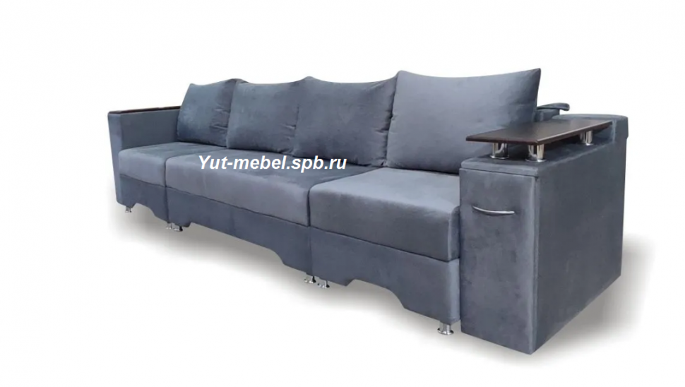 Еврософа-трансформер " Стамбул-П " с баром серый велю