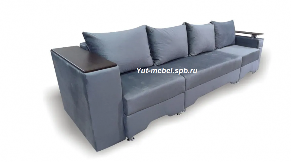 Еврософа-трансформер " Стамбул-П " с баром серый велю