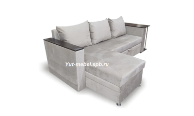 Угловой диван " Токио " бежевый велюр