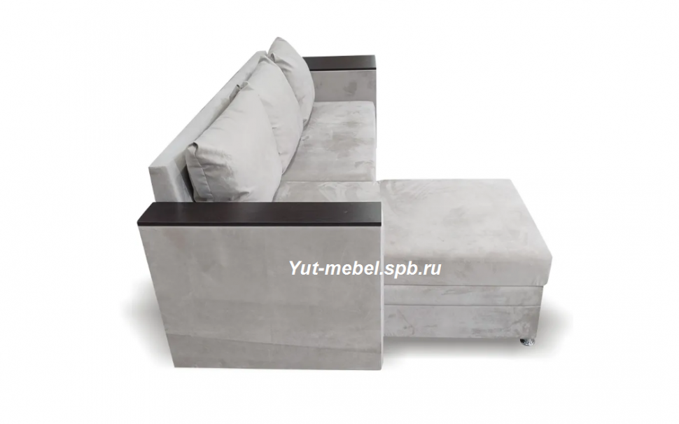 Угловой диван " Токио " бежевый велюр