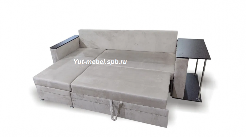 Угловой диван " Токио " бежевый велюр