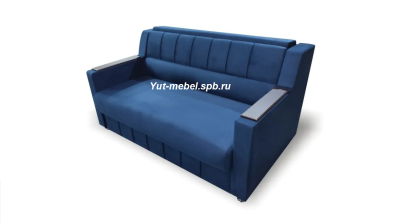 Диван выкатной " Лондон-2 " 1400*1900 синий велюр