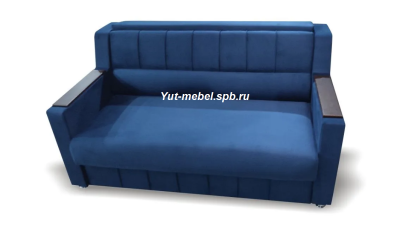 Диван выкатной " Лондон-2 " 1400*1900 синий велюр