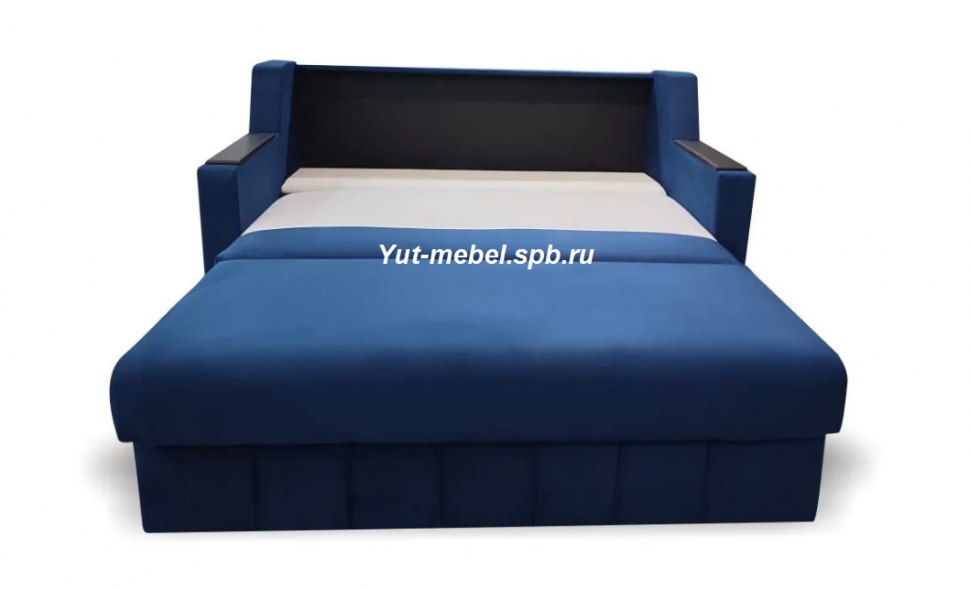 Диван выкатной " Лондон-2 " 1400*1900 синий велюр