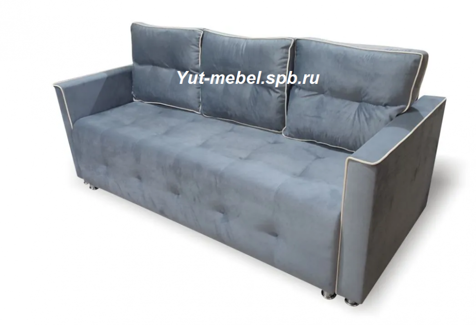 Еврософа " Гранд 3 " серый велюр