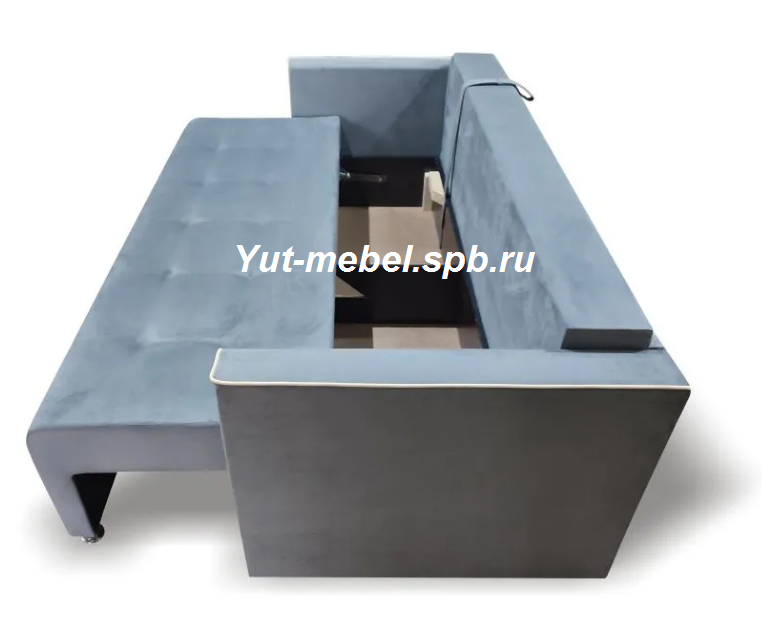 Еврософа " Гранд 3 " серый велюр