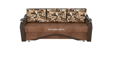 Еврософа "Наполеон - 3" коричневый велюр