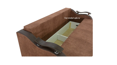 Еврософа "Наполеон - 3" коричневый велюр