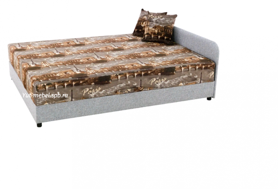 Тахта-кровать " Глория " 1200*1900 париж серый