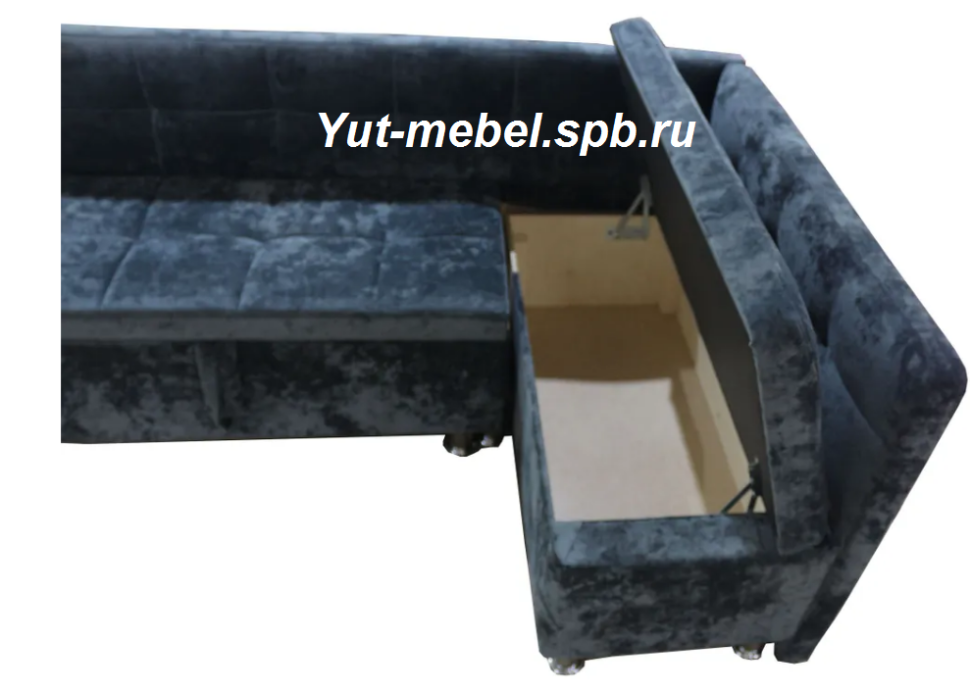 Кухонный уголок со спальным местом темно-серый блисс