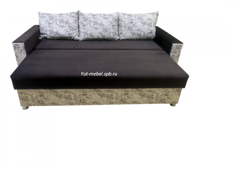 Еврософа " Сити-3 " коричневый велюр