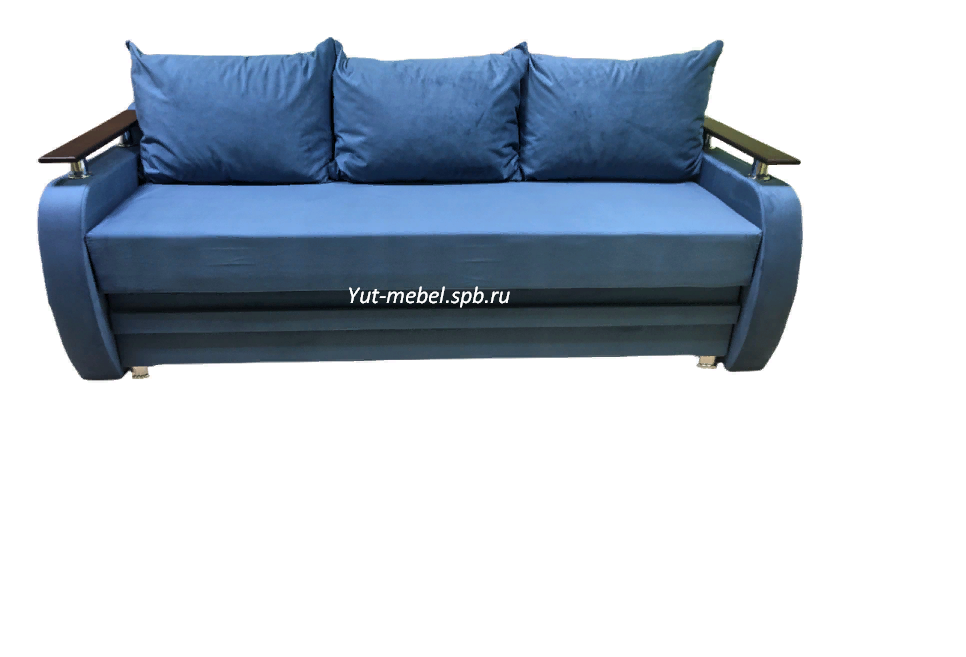 Еврософа "Милена" синий велюр