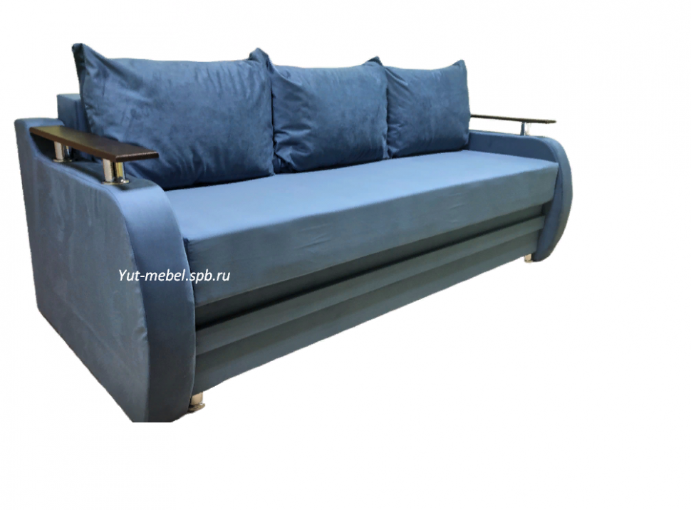 Еврософа "Милена" синий велюр