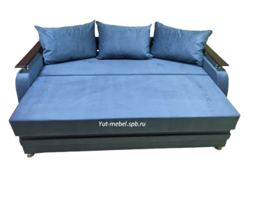 Еврософа  "Милена" синий велюр