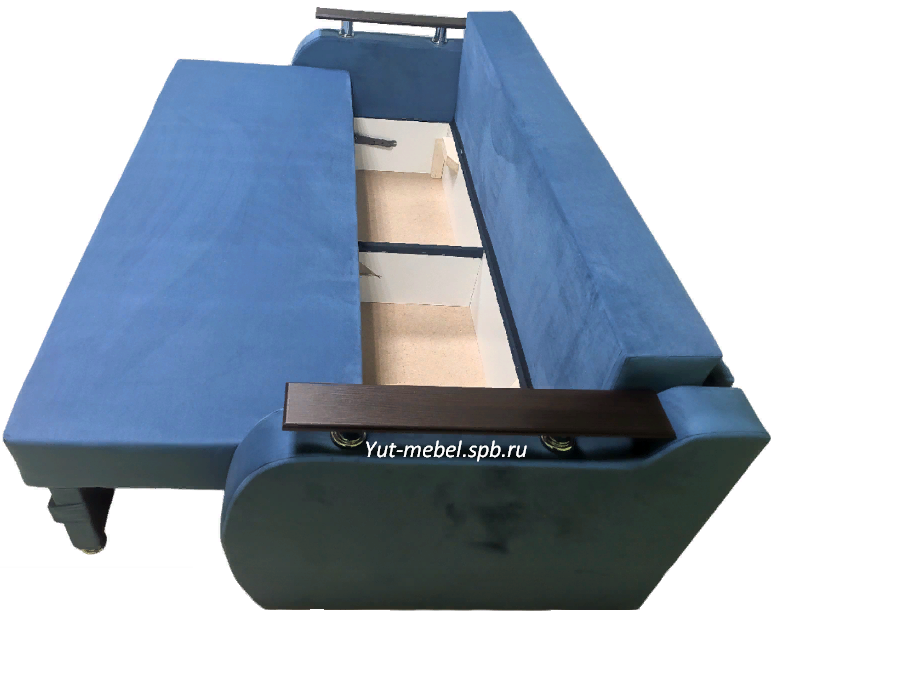 Еврософа "Милена" синий велюр