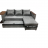 Угловой диван " Токио " рогожка серая