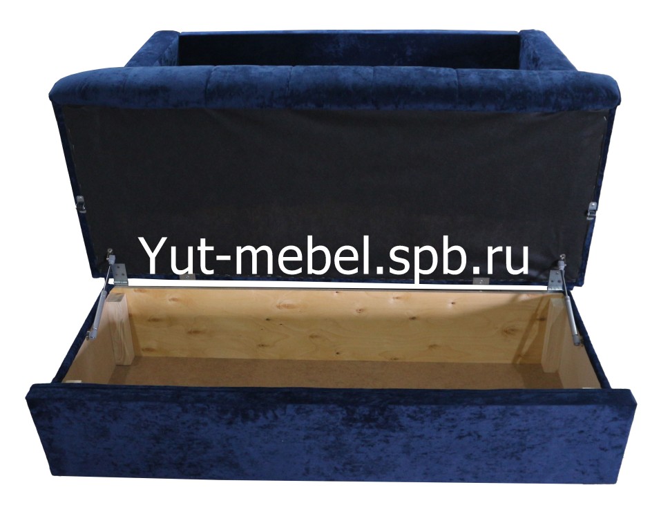 Диван-кровать  " Аккордеон-1 " 1600*1900  синий блисс