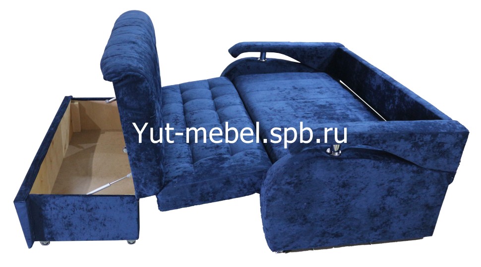 Диван-кровать  " Аккордеон-1 " 1600*1900  синий блисс
