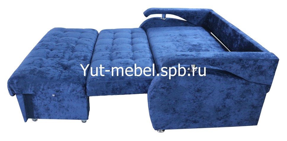 Диван-кровать  " Аккордеон-1 " 1600*1900  синий блисс