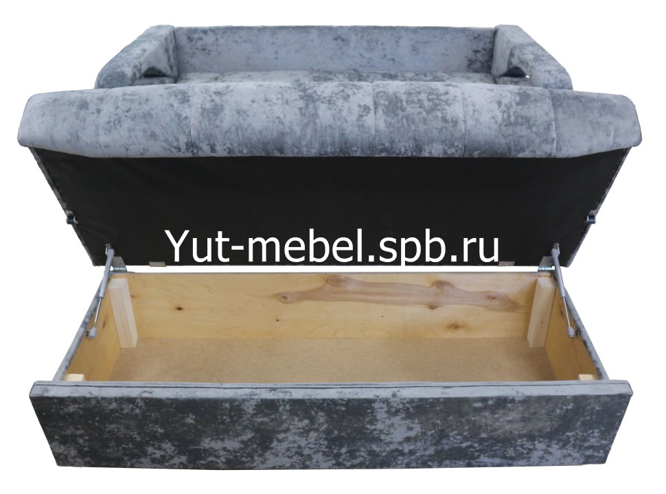 Диван-кровать  " Аккордеон-1 " 1200*1900 темно серый блисс