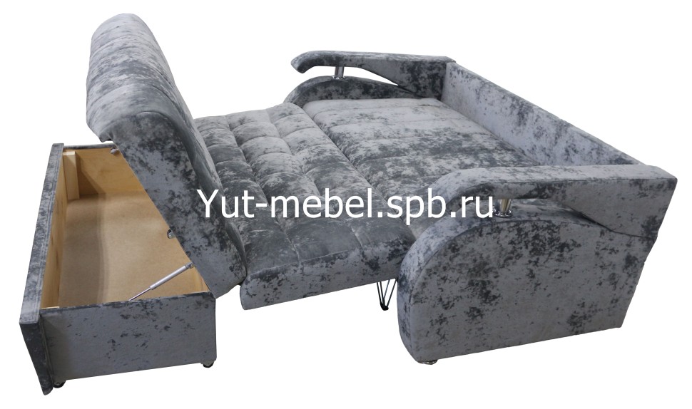 Диван-кровать  " Аккордеон-1 " 1200*1900 темно серый блисс