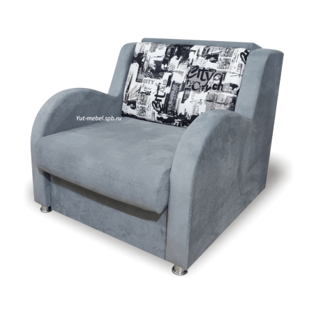 Кресло-кровать " Париж " велюр серый