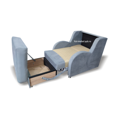 Кресло-кровать " Париж " велюр серый