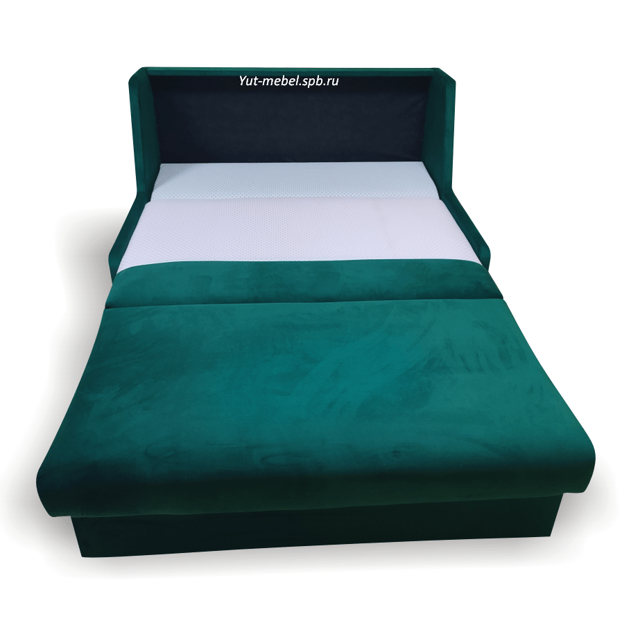 Выкатное кресло-кровать " Париж-2 " 1200*1900 велюр зеленый