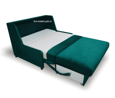 Выкатное кресло-кровать " Париж-2 "  1200*1900 велюр зеленый