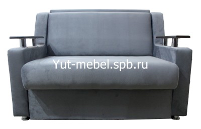 Диван-кровать выкатной " Санкт-Петербург "  900*1900 серый велюр