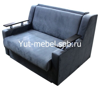 Диван-кровать выкатной " Санкт-Петербург "  900*1900 серый велюр