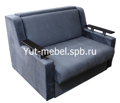 Диван-кровать выкатной " Санкт-Петербург "  900*1900 серый велюр